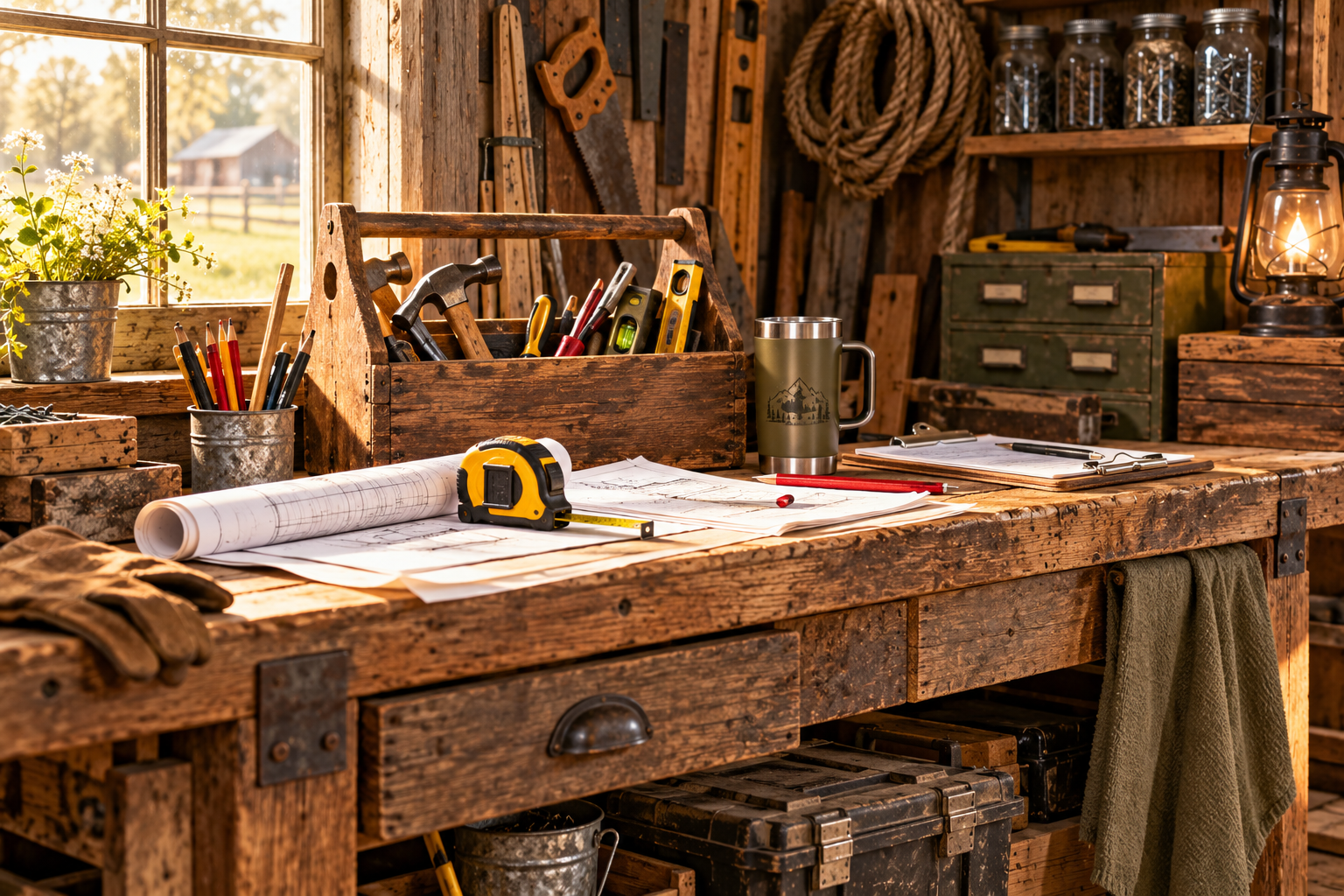 Sunlit-Rustic-Workshop-Toolbench